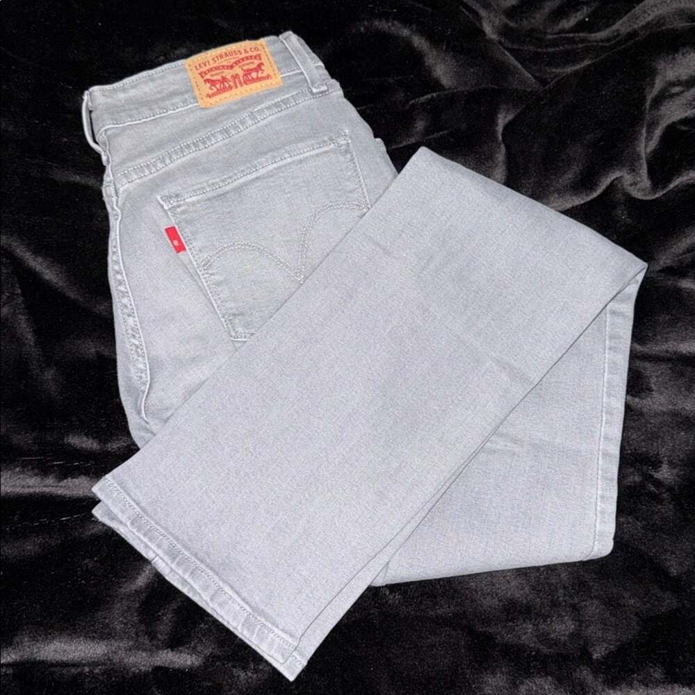 Levi's Mid Rise Skinny Jeans Juniors Size 28 Gray